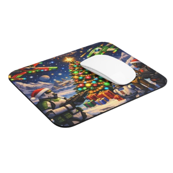 Galactic Christmas Mouse Pad