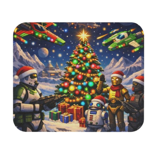 Galactic Christmas Mouse Pad